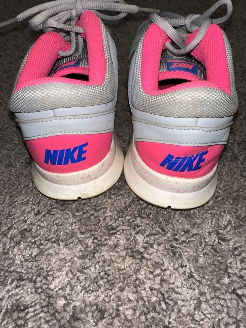 Nike Gray and Pink Women's Athletic Sneakers - Picture 5 of 6